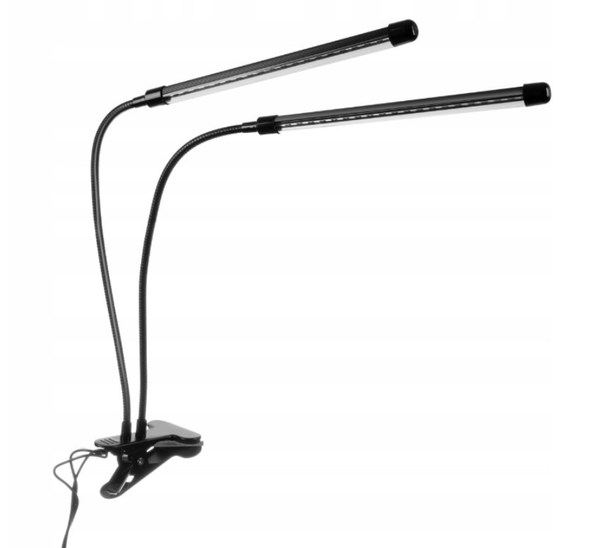 Фітолампа світлодіодна для рослин, 2 гілки, з таймером, фото 1