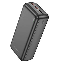 УМБ портативне зарядне Power Bank BOROFONE BJ38B 30000 mAh, 2 USB, Type-C, 2A, чорне