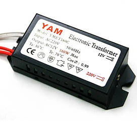 Трансформатор електронний YAM YMET160C 220В-12В 160 Вт для галогенних ламп