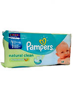 Детские влажные салфетки Pampes natural clean 64 шт. (Германия)