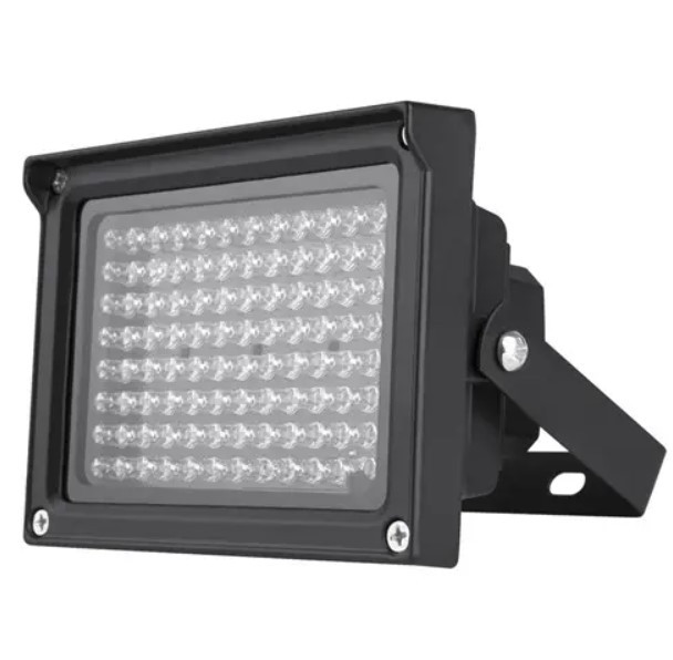 Прожектор інфрачервоний для камер 96LED 60 м вуличний, чорний, фото 1