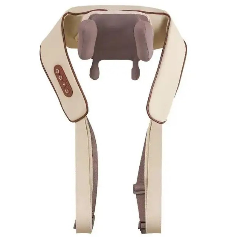 Масажер для шиї та плечей Massager 9229, бежевий, фото 1