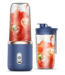 Соковичавниця бездротова, блендер Small Portable Juicer 9241, синій