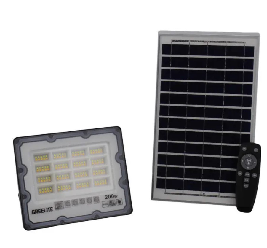 Ліхтар вуличний на стовп 200 W JX-007 8955 із сонячною панеллю, фото 1