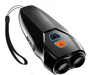 Відлякувач собак ультразвуковий Ultrasonic Dog Repeller PU70 8669 з ліхтариком, чорний