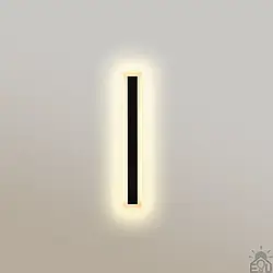 Світильник бра SOLEIN 16W LED 60см Esllse чорний 600x80x44мм IP65 настінний 16Вт 1025Lm 3000К тепле світло