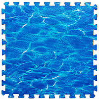 М’яка підлога пазл Океан 600×600×10 мм підлогове покриття модульне ЕВА панелі-пазли SW-00000141