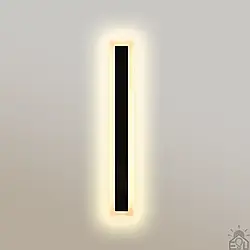 Світильник бра SOLEIN 23W LED 90см Esllse чорний 900x80x44мм IP65 настінний 23Вт 1500Lm 3000К тепле світло