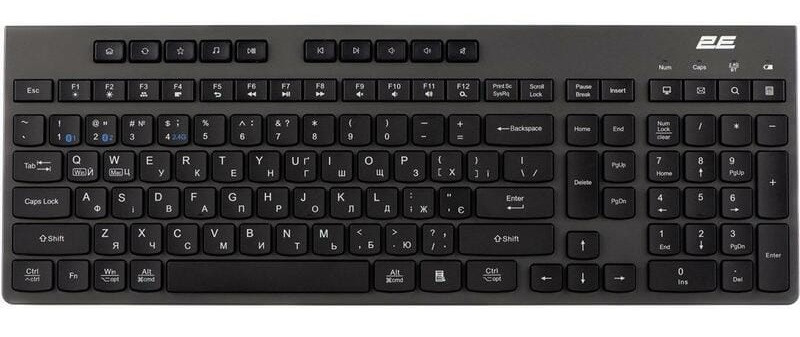 Клавіатура 2E KS280 black (2E-KS280WBGR_UA) UA