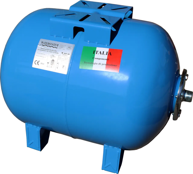 Гідроакумулятор WATERSYSTEM WAO 60 л (горизонтальний), фото 1