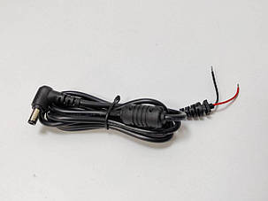 Оригінальний DC кабель живлення для БП ASUS 90W 5.5x2.5мм, 2 дроти (2x1мм), L-подібний штекер (від БП до, фото 1