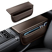 Підлокітник автомобільний з кишенею CABULE Luxury 1 шт Коричневий