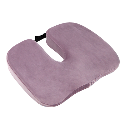 Ортопедична подушка для сидіння Model-1, Correct Shape® серии LASH велюр фіолетовий