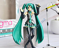 Аніме статуетка Хацуне Міку, Figma Hatsune Miku з аксесуарами, фігурка аніме Хатсуне Міку з мікрофоном