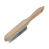Щітка 3-рядна металева з дерев'яною ручкою Sparta 748205