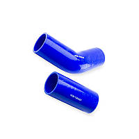 Патрубок радіатора УРАЛ (к-кт 2 шт) силікон синій