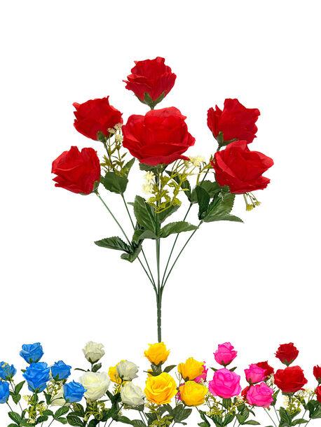 Штучний букет Троянди, 7 голів, мікс, 470 мм, фото 1