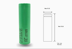 Акумулятор Samsung INR21700-50S 5000 mAh - 35A, фото 3
