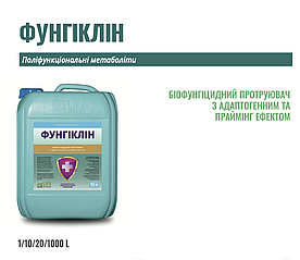 Біофунгіцид ФУНГІКЛІН 10л Захист від широкого спектру фітопатогенів борошниста роса, сіра гниль, кореневі гнилі тощо.