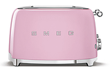 Глянцевий тостер із двома відділеннями Smeg TSF03PKEU дизайнерський тостер із піддоном для крихт, фото 2
