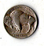 США 5 центів, 1937 рік Buffalo Nickel БУФАЛО №2711, фото 3