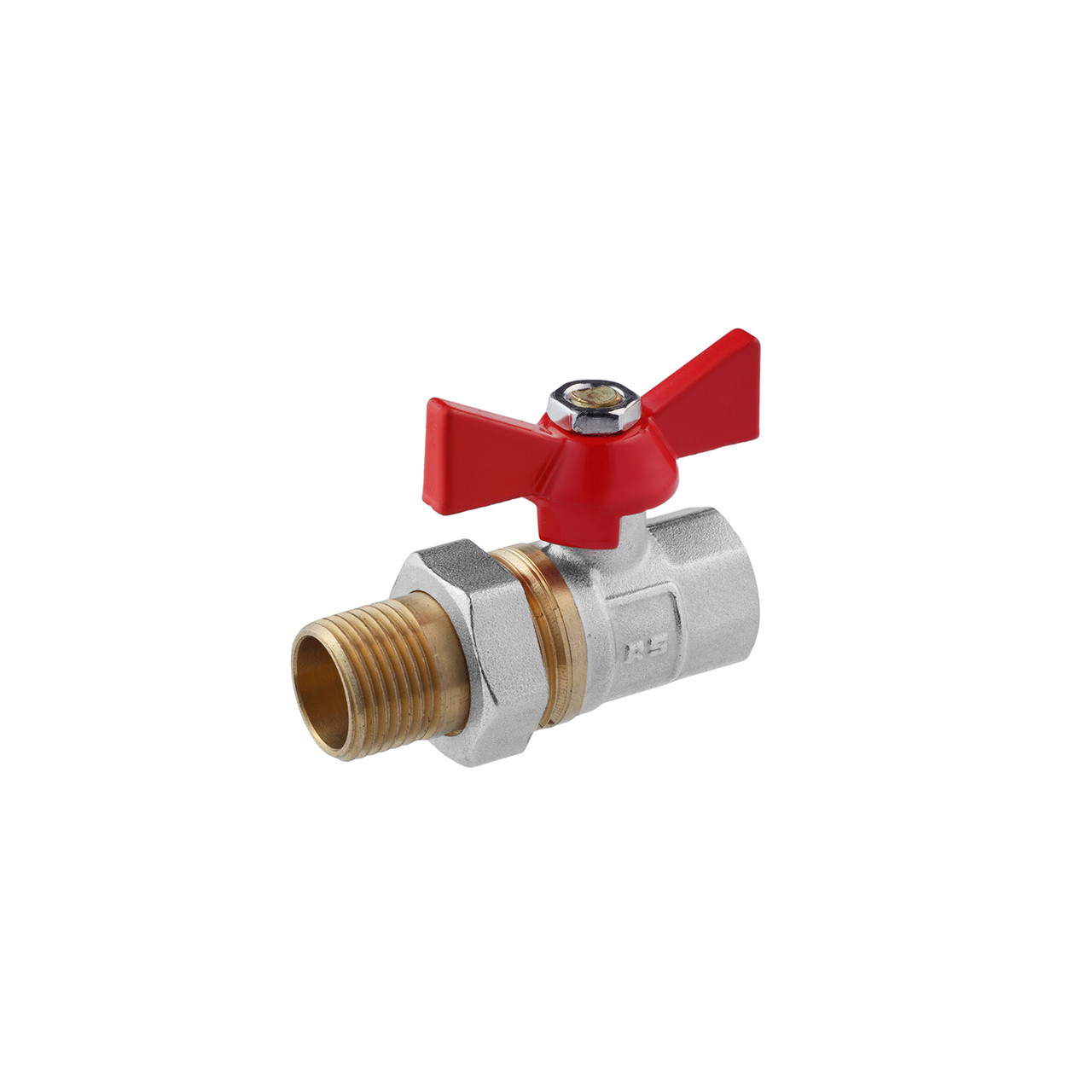 Кран-американка STA 1/2" ВН PN30 метелик, нікельований