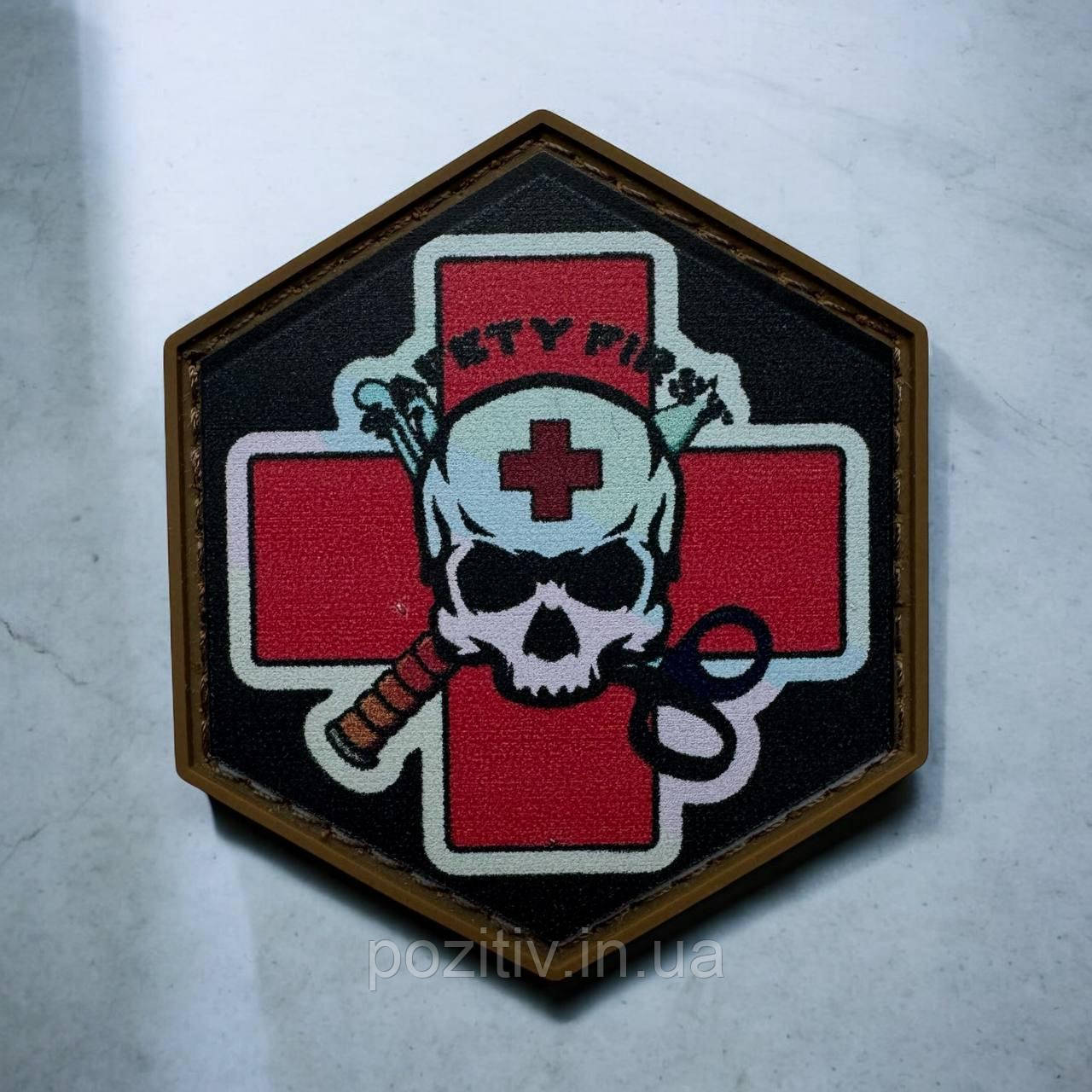 Шеврон Медик medic safety first на липучці пвх, фото 1