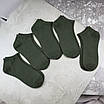 Шкарпетки чоловічі 12 пар короткі однотонні «Хакі» розмір 39-41 арт. 186Н.12, фото 3