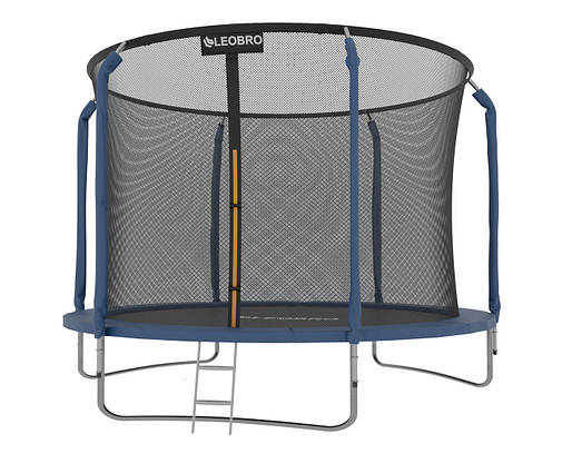 Батут LEOBRO Premium 252 см з внутрішньою захисною сіткою 8FT BLUE, фото 1