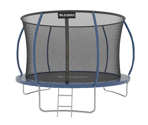 Батут LEOBRO Premium Pro 252 см з внутрішньою захисною сіткою 8FT СИНІЙ, фото 1