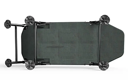 Ліжко-розкладачка | Сірий | навантаження до 150 кг | з матрасом | LEOBRO FB-S17 | для вдома, на дачі, або в подорожі, фото 4