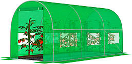 Садова теплиця з вікнами FunFit Garden 7m2 = 350*200*200 (Зелена) (1481), фото 3
