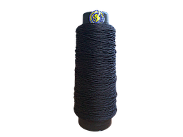 Капронова нитка 385 текс, діаметр 1 мм, чорна, 500 м на конусі
