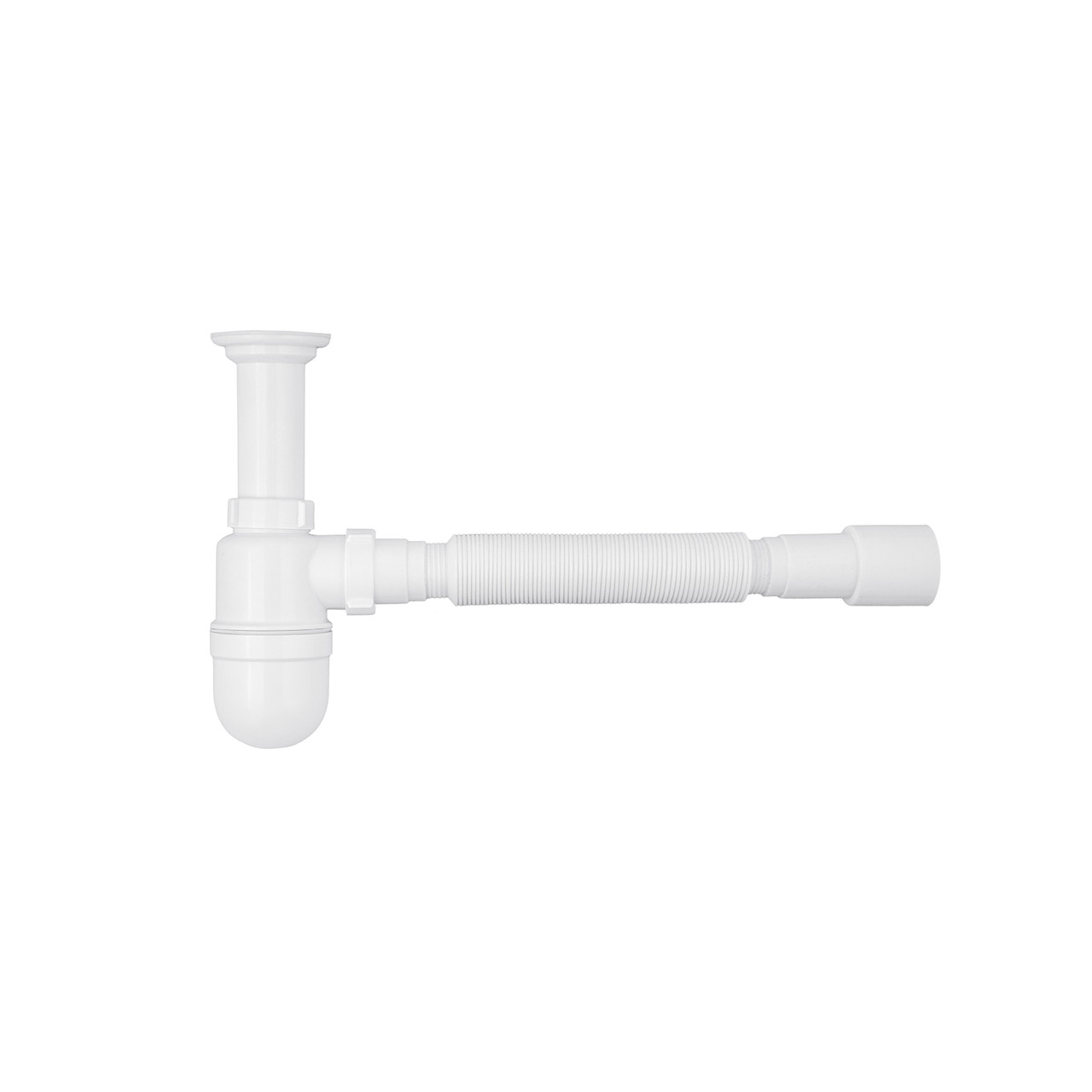 Сифон для раковини Agua TB01 1 1/2''х40/50 мм з литим випуском, фото 1