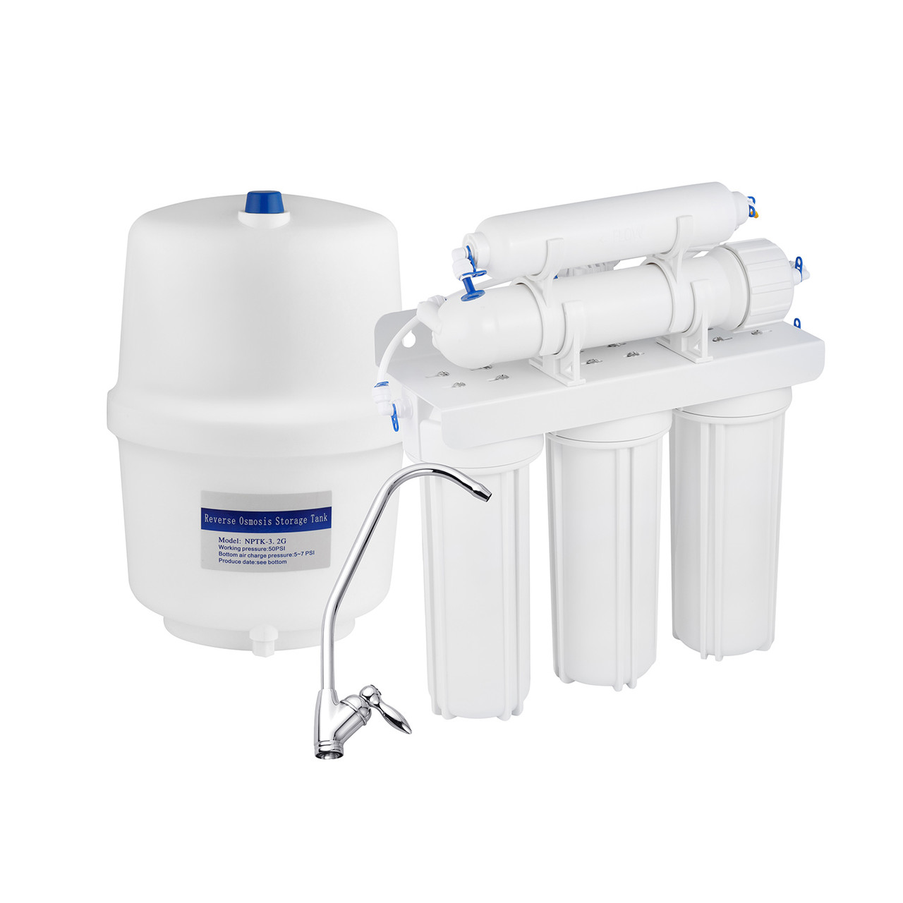 Система зворотного осмосу Нова Вода N/n O-500 (+ TDS) без помпи, фото 1