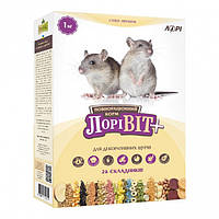 Вітамінізованний корм для декоративних щурів, 1000г Лорівіт +