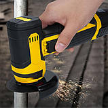 Портативна кутова шліфувальна машинка міні болгарка акумуляторна без дроту 12В, фото 4