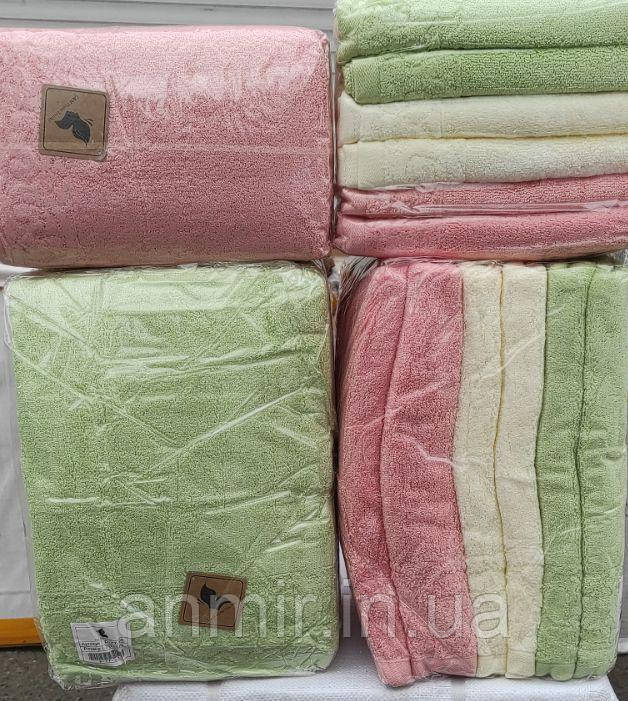 Рушник для обличчя однотонний велюр махра розмір 100х50 см, кольору міксом