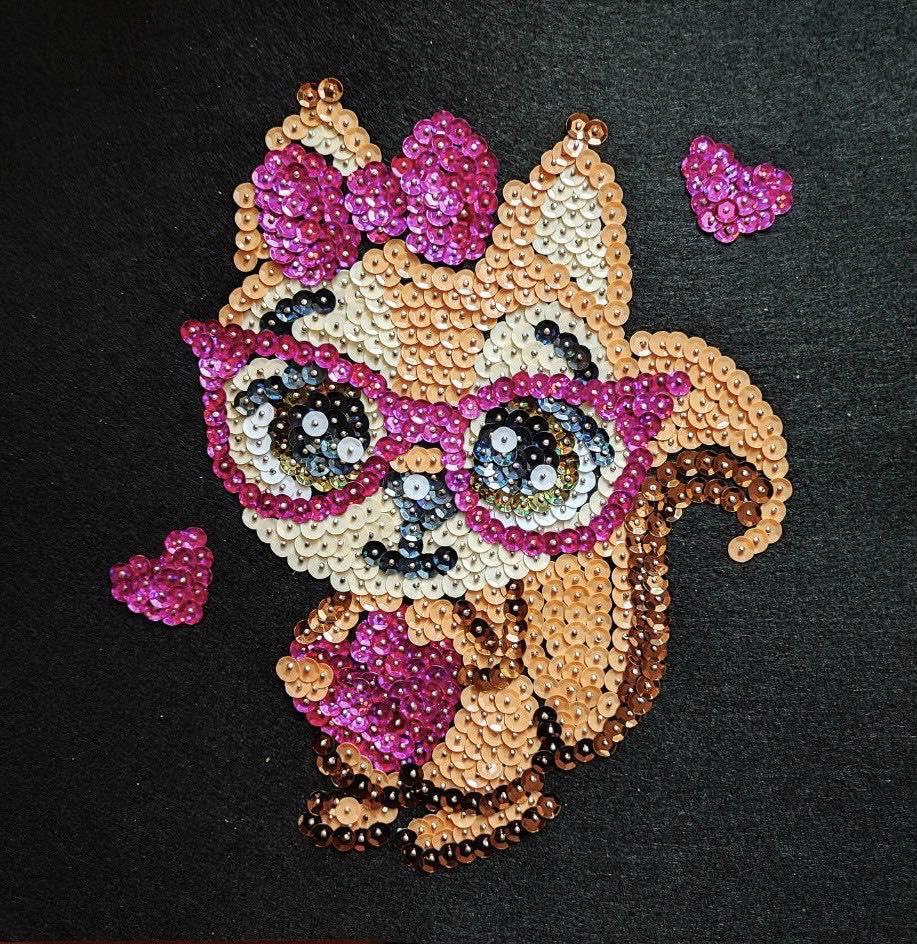 Набір для творчості з паєток Білочка модниця АРТ 03-05, фото 1