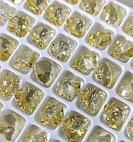 Хрустальні підвіски серце Preciosa (Чехія) 10 мм, Crystal Blond Flare