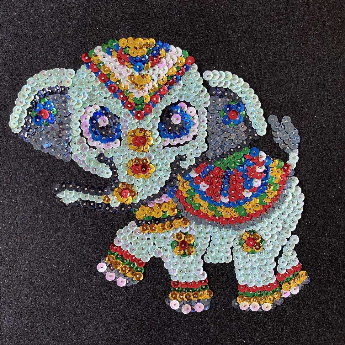 Набір для творчості з паєток Слоник ДжамбоАРТ 02-02, фото 1