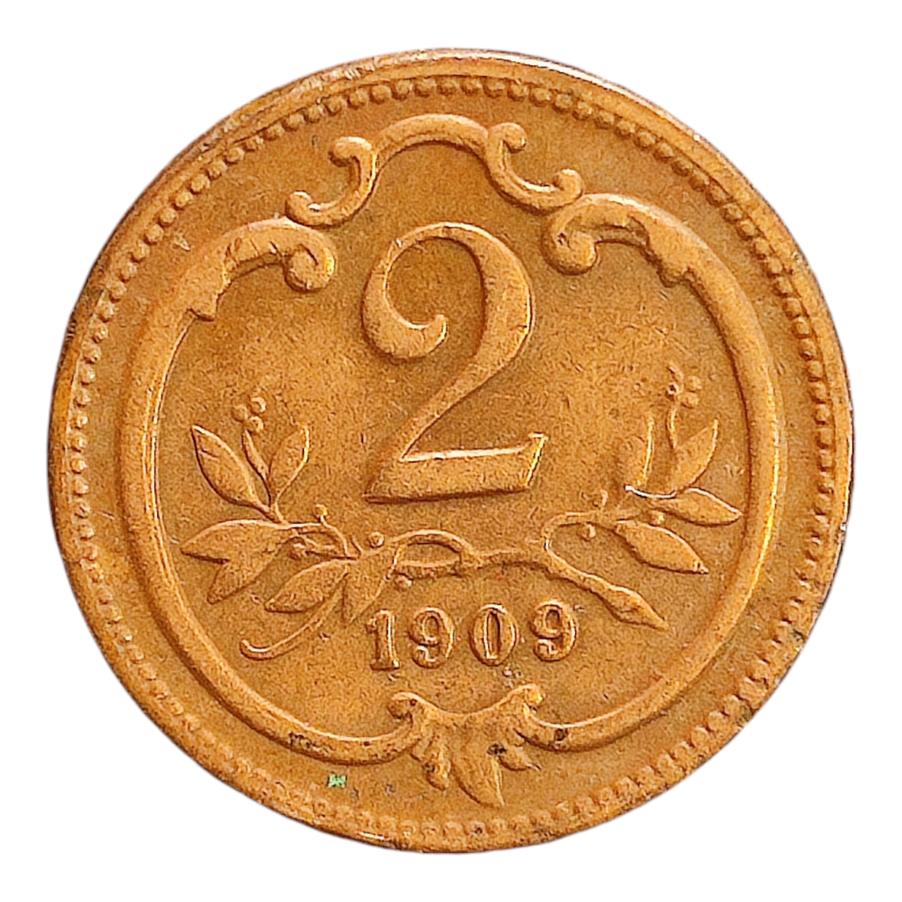 Австрія 2 гелера, 1909