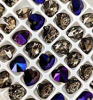 Хрустальні підвіски серце Preciosa (Чехія) 10 мм, Crystal Zairite