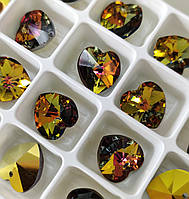 Хрустальні підвіски серце Preciosa (Чехія) 14 мм, Crystal 2sd Marea