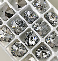 Хрустальні підвіски серце Preciosa (Чехія) 18 мм, Crystal F