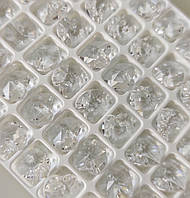 Кришталеві підвіски серце Preciosa (Чехія) 10 мм, Crystal U, 2 сорт