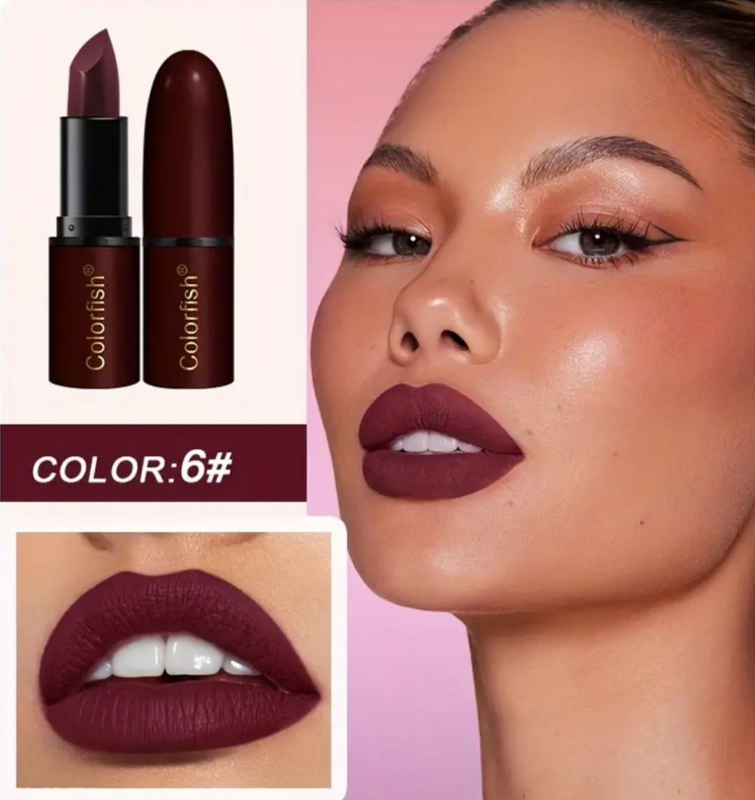 Матова помада для губ Colorfish Lipstick New Silk Matte 6