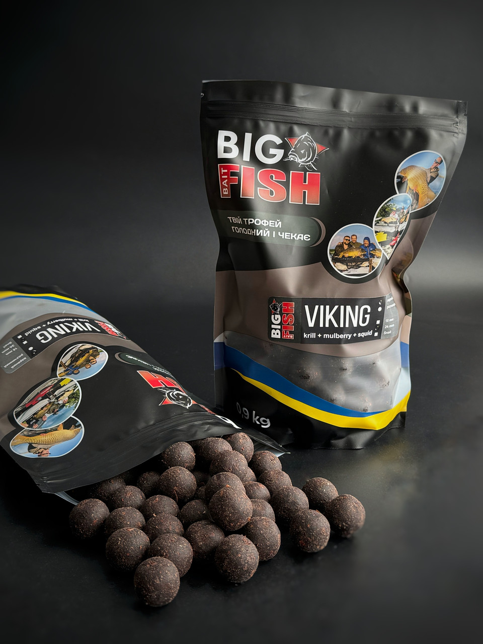 Варений бойл "Viking" (Krill - Mulberry - Squid) 24 мм
