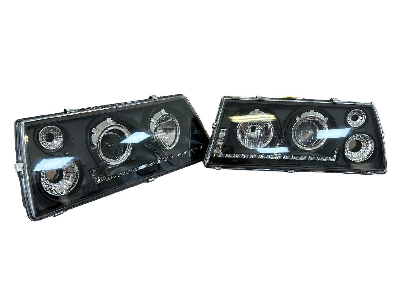Фара передня (основного світла) ВАЗ 2108-99 (кт 2шт) Тюнінг лінза DH-267 LED BLACK