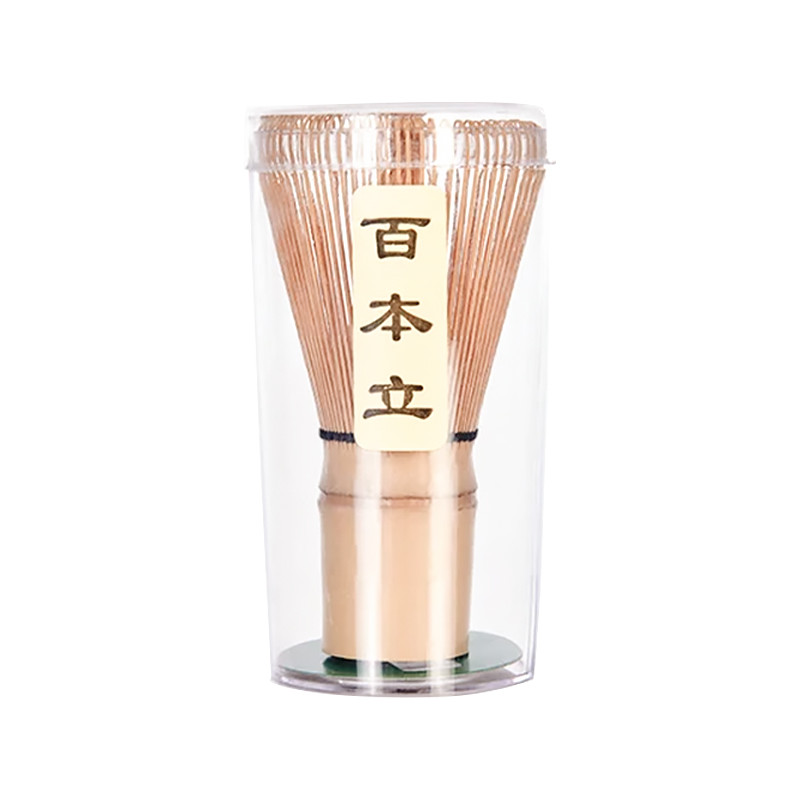 Вінчик із білого бамбука AL45231 для приготування чаю матча Часен Чашен 100 ворсинок, фото 1